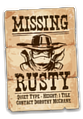 Dorothys Steckbriefzeichnung von Rusty in SteamWorld Dig 2