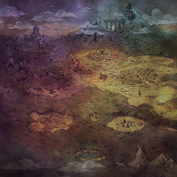 File:SteamWorld Quest World Map.png
